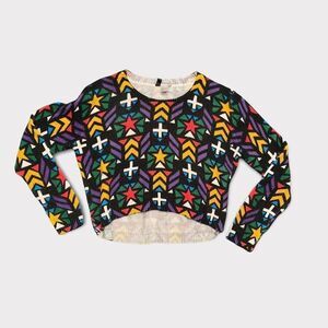 H&m | Print Crop Sweater